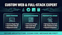 build a custom website with a secure backend architecture