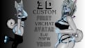 create a custom vrchat avatar, vrchat model, furry avatar, 3d character