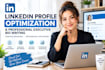 do linkedin profile optimization and professional executive bio writing