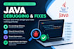 write debug and explain simple java programs