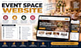 design a professional event space and venue booking website