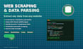 do web scraping, data extraction and parsing from any website