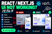 fix react nextjs UI bugs and responsive issues