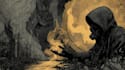 create dark art, metal, gothic illustration