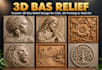 do 3d bass relief 3d coin model custom relief sculpture portrait design 3d print