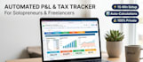 create a custom google sheets pnl and tax tracker for solopreneurs