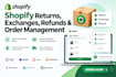 setup shopify return and exchange return prime yanet cwill aftership returnzap
