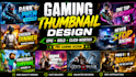 create a professional gaming youtube thumbnail