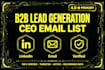 do b2b lead generation and find CEO email list
