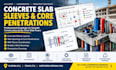 draft concrete sleeve layouts, slab openings and mep penetrations