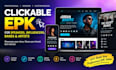 create a professional clickable epk for speakers, influencers and bands