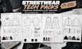 create streetwear tech packs technical drawings and flat sketches