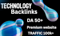 build niche relevant tech backlinks through tech guest post