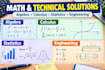 solve mathematical calculations and technical problems