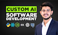 build custom ai web application, ai software, ai website as software developer