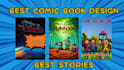 create comic and cartoon book stories and thumbnails