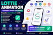 create lottie json micro animations for websites and apps