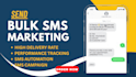 send bulk SMS marketing, SMS campaigns and text message blasts