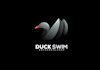design a modern duck gradient logo illustration