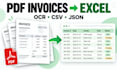 extract invoice data from PDF to excel with ocr