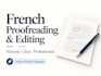 proofread and naturally rewrite your french website