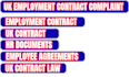 draft UK staff contracts, ndas and employee handbook documents