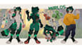 custom furry ref sheet, fursona, furry reference sheet and character design
