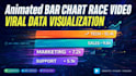 create animated bar chart race data visualization video infographic