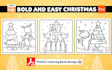 create unique bold and easy christmas coloring book