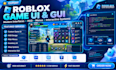 build roblox studio scripts, luau automation, game ui gui and game testing tools