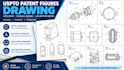 uspto patent figures drawing application technical diagram cad drafting service