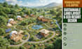 permaculture and glamping 3d layout for sustainable land and eco resorts