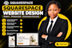 redesign and build a responsive squarespace  website