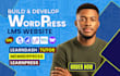 build wordpress elearning lms website with learndash, memberpress and tutor lms