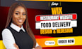design wix restaurant website wix food website  redesign