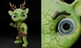 create a 3d character model and texture for your university project