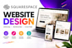 design, redesign squarespace website, squarespace landing , website design