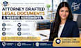 provide attorney drafted legal documents and website agreements