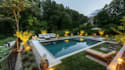 design a modern garden, backyard patio deck terrace and pool landscape