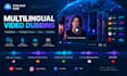 dub and localize your videos into multiple languages