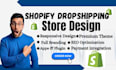 shopify store design shopify website design shopify dropshipping store set up