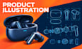 draw product illustration vector art technical drawing and product design