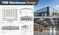 design pre engineered warehouse building peb architecture construction plans