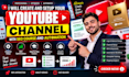 create and setup your youtube channel with SEO course and automation