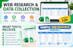 do accurate web research and data collection