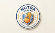 design a modern food peanut logo with social kit