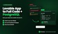 build lovable saas website and convert to code with postgresql