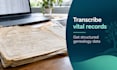 transcribe vital records and extract structured genealogy data
