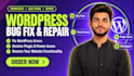 fix bugs and repair your wordpress website