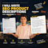 write amazon and etsy product descriptions